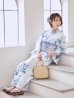 画像15: 瑠璃色ビオラブーケ浴衣  【浴衣３点セット 浴衣/帯/下駄】[YMT]