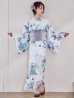 画像4: 瑠璃色ビオラブーケ浴衣  【浴衣３点セット 浴衣/帯/下駄】[YMT]