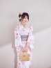 画像14: ニュアンスピンク水彩朝顔浴衣 【浴衣3点セット 浴衣/帯/下駄】[YMT]