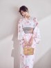 画像5: ニュアンスピンク水彩朝顔浴衣 【浴衣3点セット 浴衣/帯/下駄】[YMT]