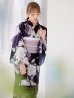 画像11: クラシカルフラワーブーケ浴衣 OBI-siwa-200-kj-11-Rose / HIMO-906-yn-PEARL / HEKO-800-sb-5-W / YA-1071-kn-P / GETA-01-kj-3-I [YMT]