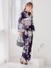 画像17: クラシカルフラワーブーケ浴衣 OBI-siwa-200-kj-11-Rose / HIMO-906-yn-PEARL / HEKO-800-sb-5-W / YA-1071-kn-P / GETA-01-kj-3-I [YMT]