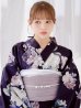 画像19: クラシカルフラワーブーケ浴衣 OBI-siwa-200-kj-11-Rose / HIMO-906-yn-PEARL / HEKO-800-sb-5-W / YA-1071-kn-P / GETA-01-kj-3-I [YMT]