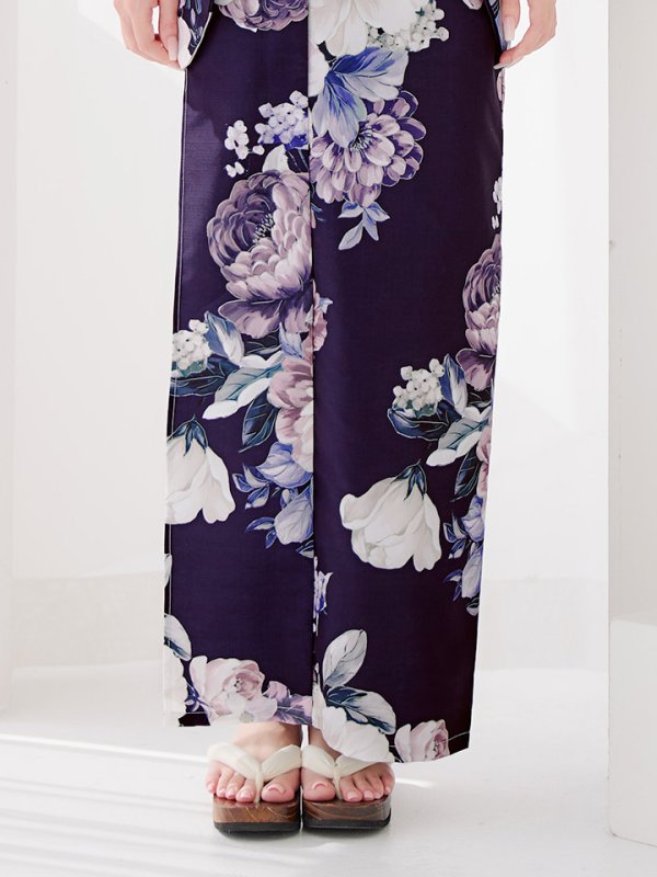 画像20: 【即日発送】クラシカルフラワーブーケ浴衣  【浴衣３点セット 浴衣/帯/下駄】[OF04]