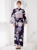 画像4: クラシカルフラワーブーケ浴衣 OBI-siwa-200-kj-11-Rose / HIMO-906-yn-PEARL / HEKO-800-sb-5-W / YA-1071-kn-P / GETA-01-kj-3-I [YMT]