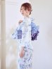 画像5: モダンフラワー大人エレガント浴衣  【浴衣３点セット 浴衣/帯/下駄】[OF04] (5)