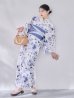 画像8: 【即日発送】水墨ニュアンスフラワー浴衣  【浴衣３点セット 浴衣/帯/下駄】[OF04/HC03] (8)