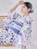画像17: 【即日発送】水墨ニュアンスフラワー浴衣  【浴衣３点セット 浴衣/帯/下駄】[OF04/HC03] (17)