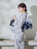 画像10: 【Riuコラボ】【予約 / 6月下旬発送予定】ブルーローズ浴衣 OBI-lame-400-kj-8-NV / HIMO-900-yn-2-DusBL  / HEKO-800-sb-5-WH / YA-1001-kj-BL / YA-1078-wk-BLGY / GETA-01-kj-2-BL [y/YMT]