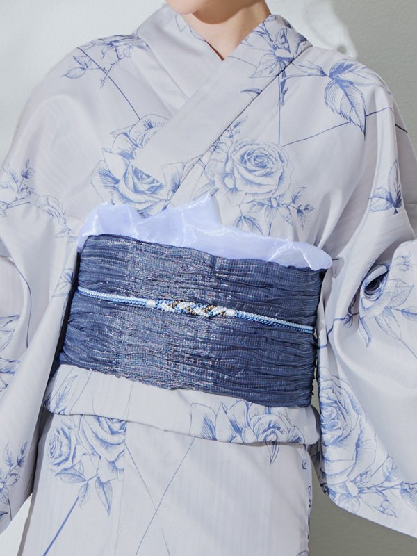 画像16: 【即日発送】【Riuコラボ】ブルーローズ浴衣  【浴衣３点セット 浴衣/帯/下駄】[YMT]