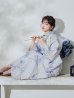 画像2: 【Riuコラボ】【予約 / 6月下旬発送予定】ブルーローズ浴衣 OBI-lame-400-kj-8-NV / HIMO-900-yn-2-DusBL  / HEKO-800-sb-5-WH / YA-1001-kj-BL / YA-1078-wk-BLGY / GETA-01-kj-2-BL [y/YMT] (2)