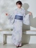 画像4: 【Riuコラボ】【予約 / 6月下旬発送予定】ブルーローズ浴衣 OBI-lame-400-kj-8-NV / HIMO-900-yn-2-DusBL  / HEKO-800-sb-5-WH / YA-1001-kj-BL / YA-1078-wk-BLGY / GETA-01-kj-2-BL [y/YMT]