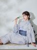 画像6: 【Riuコラボ】【予約 / 6月下旬発送予定】ブルーローズ浴衣 OBI-lame-400-kj-8-NV / HIMO-900-yn-2-DusBL  / HEKO-800-sb-5-WH / YA-1001-kj-BL / YA-1078-wk-BLGY / GETA-01-kj-2-BL [y/YMT]
