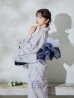 画像9: 【Riuコラボ】【予約 / 6月下旬発送予定】ブルーローズ浴衣 OBI-lame-400-kj-8-NV / HIMO-900-yn-2-DusBL  / HEKO-800-sb-5-WH / YA-1001-kj-BL / YA-1078-wk-BLGY / GETA-01-kj-2-BL [y/YMT]