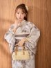画像20: 【予約 / 4月上旬発送予定】ブラウンアンティークフラワー浴衣【浴衣３点セット 浴衣/帯/下駄】[OF04]y (20)