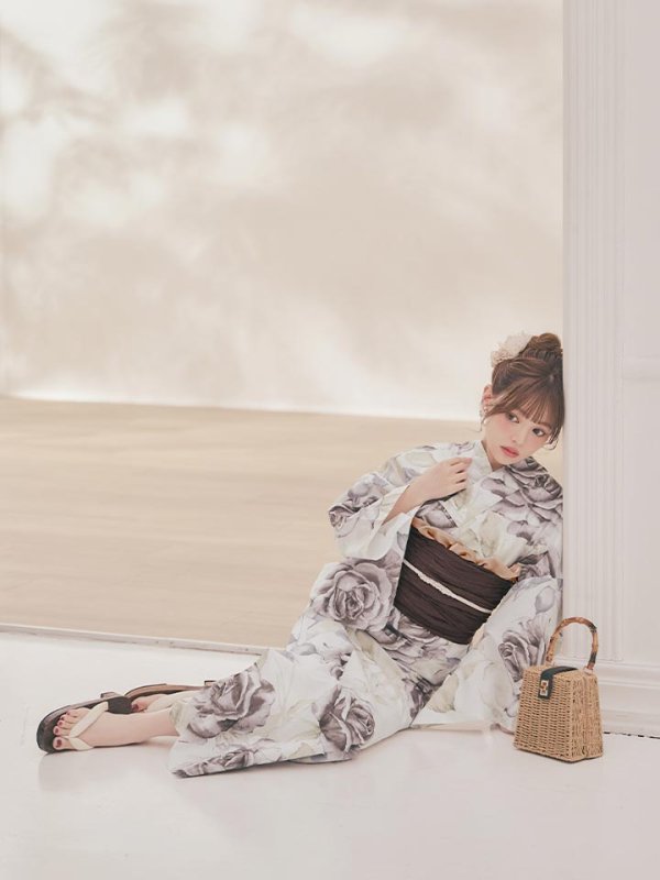 画像12: 送料無料！エクリュアンティークローズ浴衣【浴衣３点セット 浴衣/帯/下駄】[OF04]【予約 / 4月上旬発送予定】