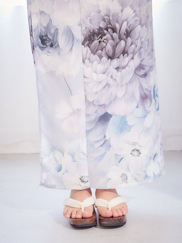 画像20: 送料無料！ニュアンスブルー浴衣【浴衣３点セット 浴衣/帯/下駄】[OF04]【予約 / 4月上旬発送予定】