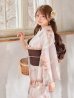 画像5: 【即日発送】送料無料！ソフトピンクブロッサム浴衣【浴衣３点セット 浴衣/帯/下駄】[OF04] (5)