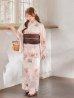 画像12: 【即日発送】送料無料！ソフトピンクブロッサム浴衣【浴衣３点セット 浴衣/帯/下駄】[OF04] (12)