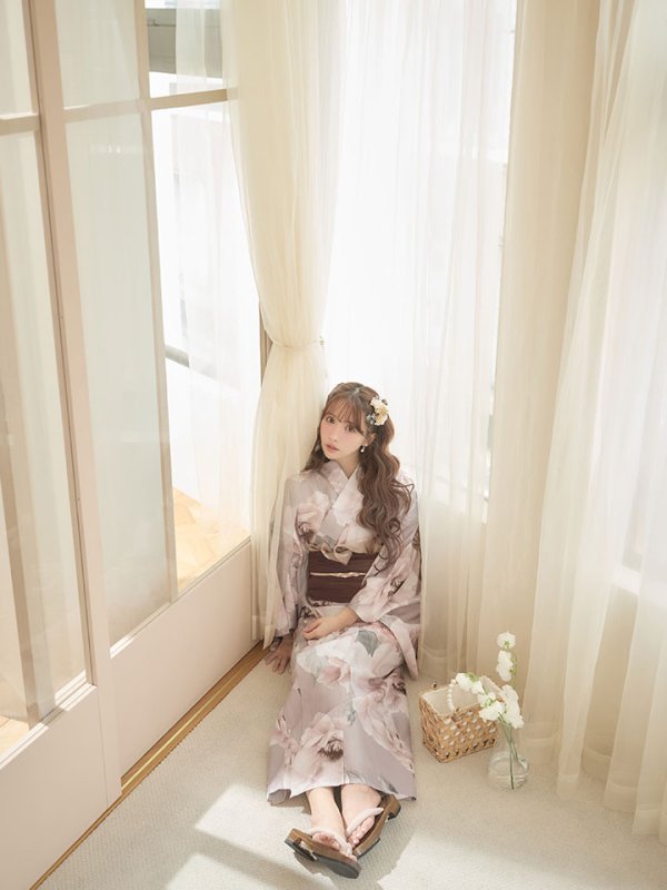 画像7: 送料無料！ソフトピンクブロッサム浴衣【浴衣３点セット 浴衣/帯/下駄】[OF04]【予約 / 4月上旬発送予定】