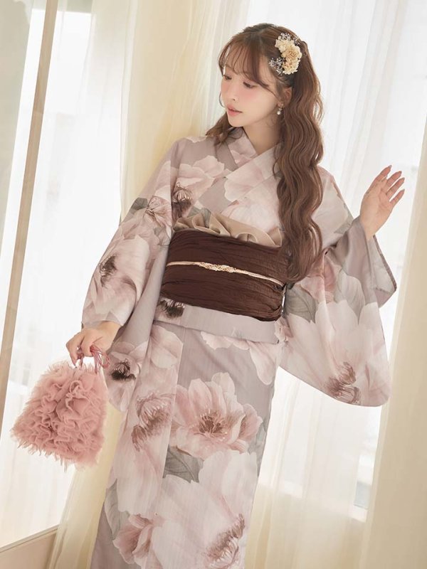 画像23: 送料無料！ソフトピンクブロッサム浴衣【浴衣３点セット 浴衣/帯/下駄】[OF04]【予約 / 4月上旬発送予定】