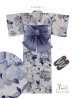 画像48: 【即日発送】蒼花牡丹浴衣【浴衣３点セット 浴衣/帯/下駄】[OF04] (48)