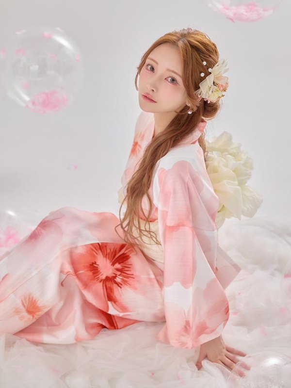 モデル：まみ　身長：161cm　着用サイズ：Fサイズ