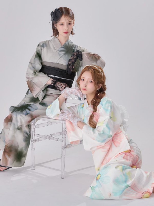 モデル：まみ　身長：161cm　着用サイズ：Fサイズ　モデル：天海りこ　身長：156cm　着用サイズ：Fサイズ