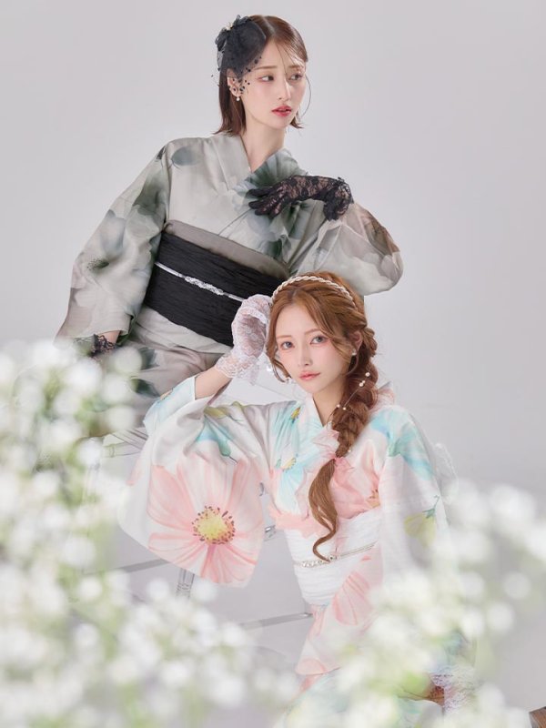 モデル：まみ　身長：161cm　着用サイズ：Fサイズ　モデル：天海りこ　身長：156cm　着用サイズ：Fサイズ