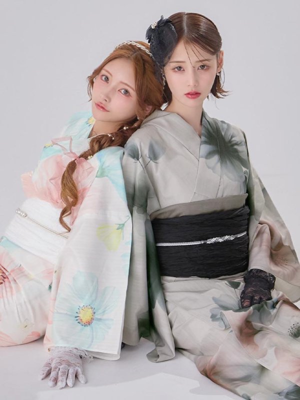 モデル：まみ　身長：161cm　着用サイズ：Fサイズ　モデル：天海りこ　身長：156cm　着用サイズ：Fサイズ