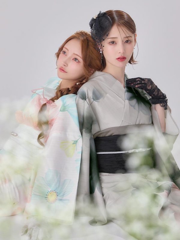 モデル：まみ　身長：161cm　着用サイズ：Fサイズ　モデル：天海りこ　身長：156cm　着用サイズ：Fサイズ