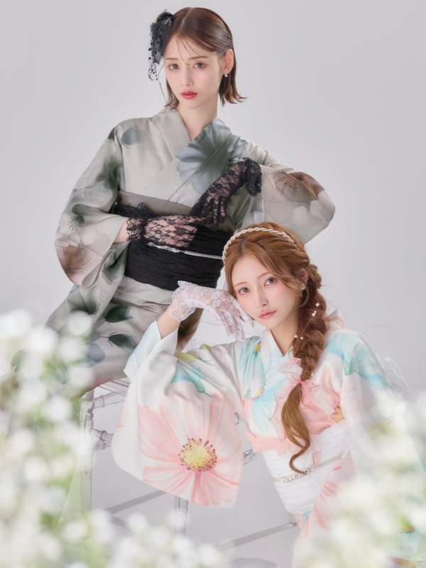 モデル：まみ　身長：161cm　着用サイズ：Fサイズ　モデル：天海りこ　身長：156cm　着用サイズ：Fサイズ