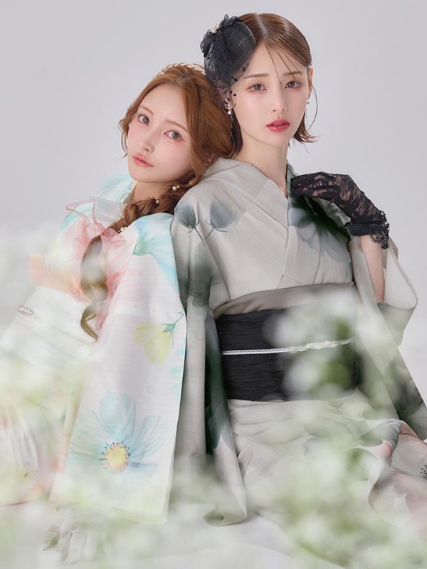 モデル：まみ　身長：161cm　着用サイズ：Fサイズ　モデル：天海りこ　身長：156cm　着用サイズ：Fサイズ