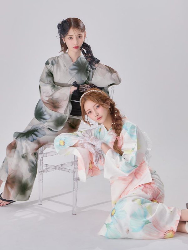 モデル：まみ　身長：161cm　着用サイズ：Fサイズ　モデル：天海りこ　身長：156cm　着用サイズ：Fサイズ