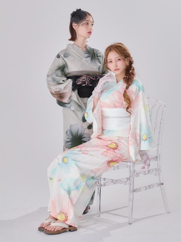 モデル：まみ　身長：161cm　着用サイズ：Fサイズ　モデル：天海りこ　身長：156cm　着用サイズ：Fサイズ