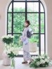 画像2: 送料無料！【即日発送】Riuコラボ ロマンティックニュアンスブーケ浴衣【浴衣３点セット 浴衣/帯/下駄】[OF04] (2)