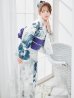 画像2: 【予約 / 5月中旬発送予定】セパレートグラデーションブルーグリーン浴衣 OBI-g-500-kj-9-NV / HIMO-900-yn-4-GYxGY / HEKO-800-sb-5-W / YA-73-kn-BLGR / GETA-01-kj-3-IV/ [y/OF01] (2)