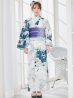 画像4: 【予約 / 5月中旬発送予定】セパレートグラデーションブルーグリーン浴衣 OBI-g-500-kj-9-NV / HIMO-900-yn-4-GYxGY / HEKO-800-sb-5-W / YA-73-kn-BLGR / GETA-01-kj-3-IV/ [y/OF01]
