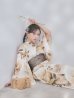 画像10: 【即日発送】送料無料！1人で簡単に着られる！ワンピース / セパレート浴衣セット　ホワイトエレガントフラワー浴衣【浴衣4点セット 浴衣/帯/下駄】[OF04] (10)