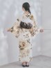 画像18: 【即日発送】送料無料！1人で簡単に着られる！ワンピース / セパレート浴衣セット　ホワイトエレガントフラワー浴衣【浴衣4点セット 浴衣/帯/下駄】[OF04] (18)
