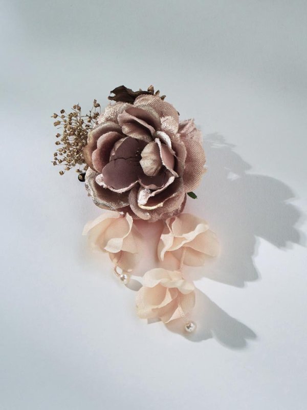 画像4: 【浴衣小物】アンティークフラワーコサージュ【3カラー】		