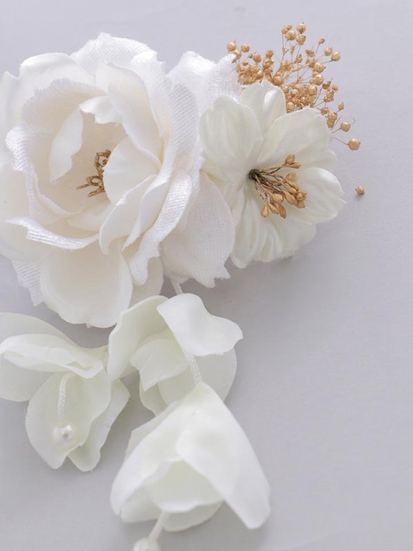 画像8: 【浴衣小物】アンティークフラワーコサージュ【3カラー】		