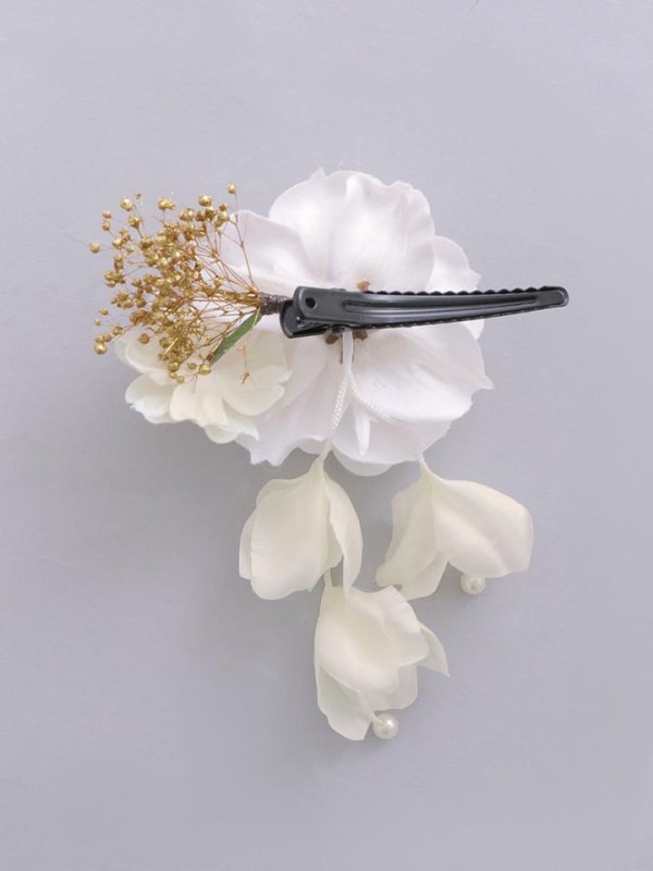 画像9: 【浴衣小物】アンティークフラワーコサージュ【3カラー】		