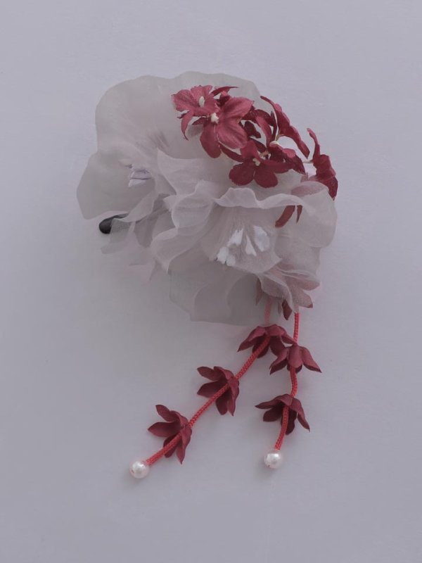 画像2: 【浴衣小物】しだれ小花付き和花コサージュ【1カラー】