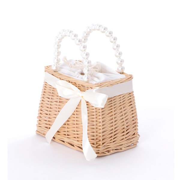 画像3: 【即日発送】パール台形型カゴバッグ【YMT】