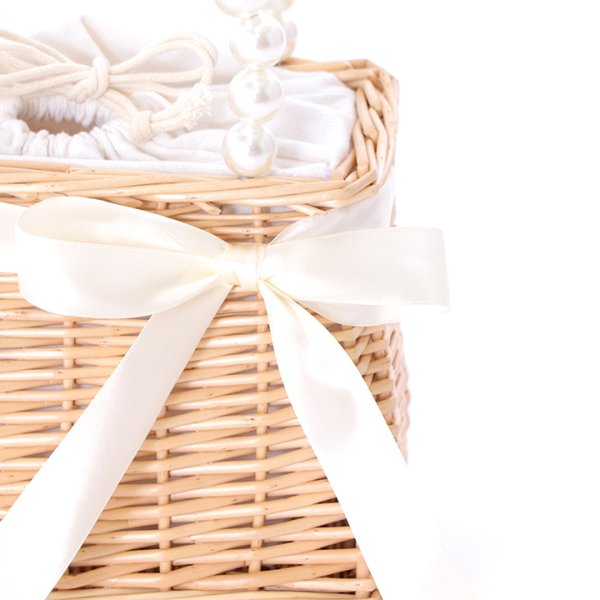 画像4: 【即日発送】パール台形型カゴバッグ【YMT】