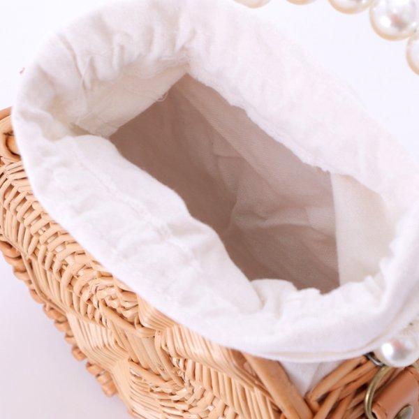 画像4: 【即日発送】パールラウンドカゴバッグ【YMT】