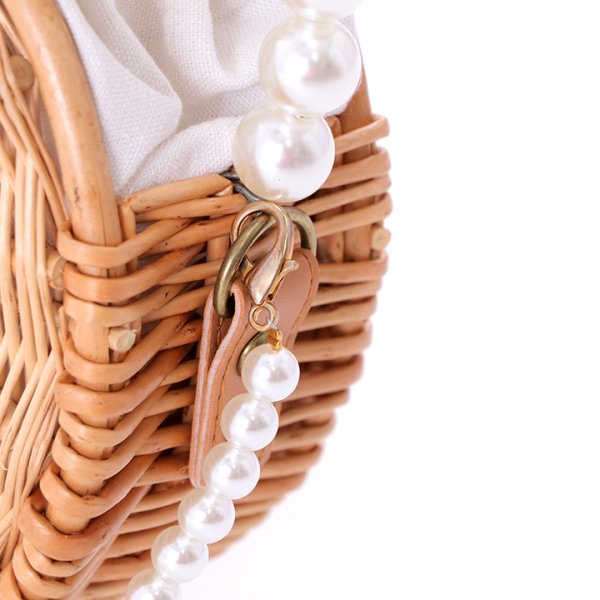 画像5: 【即日発送】パールラウンドカゴバッグ【YMT】