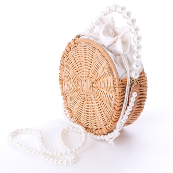 画像6: 【即日発送】パールラウンドカゴバッグ【YMT】