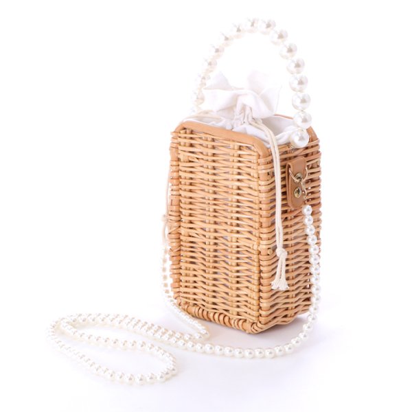 画像4: 【即日発送】パールスクエアカゴバッグ【YMT】